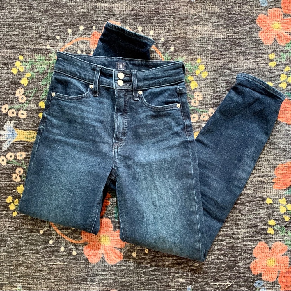 GAP high rise cigarette jeans